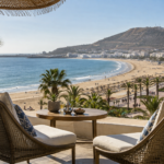 Agadir beach holiday with a view over the Atlantic bay