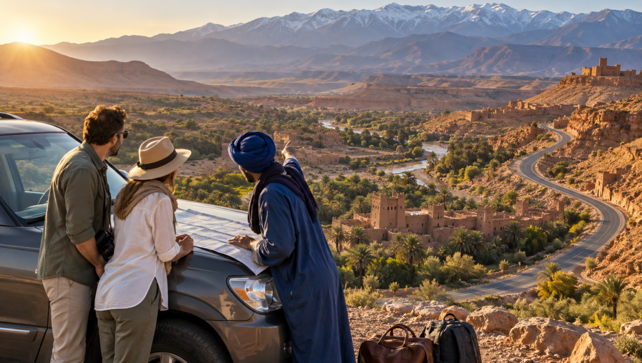 Complete Morocco itinerary through the Atlas Mountains and southern Morocco.