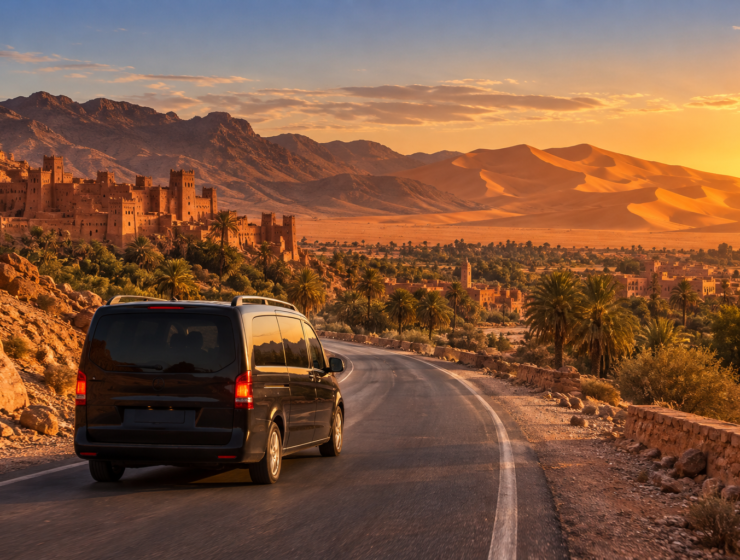 Marrakech to Merzouga desert tour route through southern Morocco