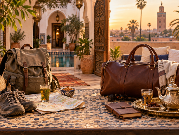 Budget and luxury travel options in Morocco.
