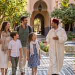 Family exploring Morocco with a local guide in Marrakech