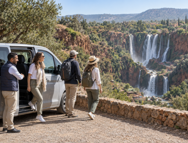 Ouzoud Waterfalls tour from Marrakech with comfortable transport.