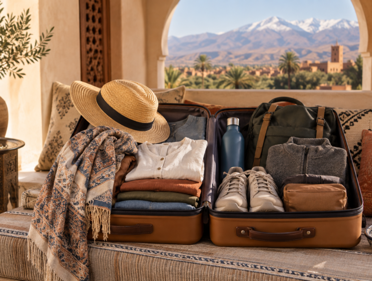 Seasonal packing essentials for a trip to Morocco
