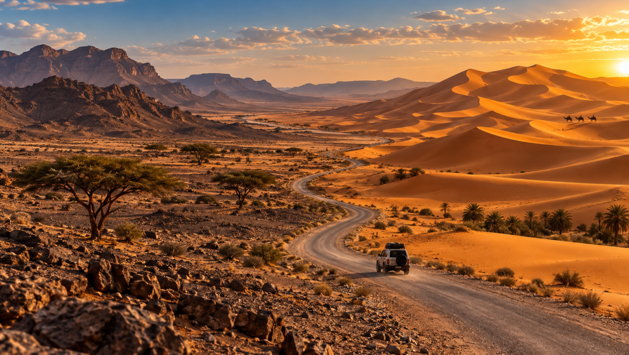 Zagora and Merzouga desert landscapes in Morocco