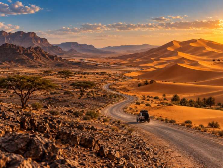 Zagora and Merzouga desert landscapes in Morocco