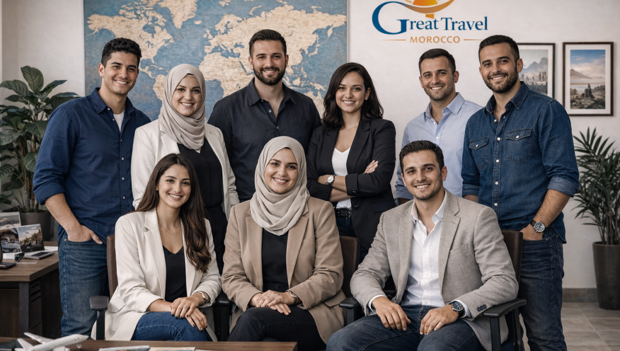 Great Travel Morocco team in office